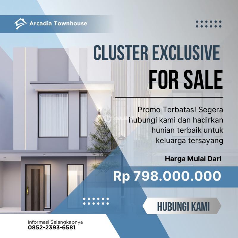 Dijual Rumah Arcadia Townhouse Cipageran 3KT 2KM SHM, Strategis One Gate, Cicilan Ringan - Cimahi