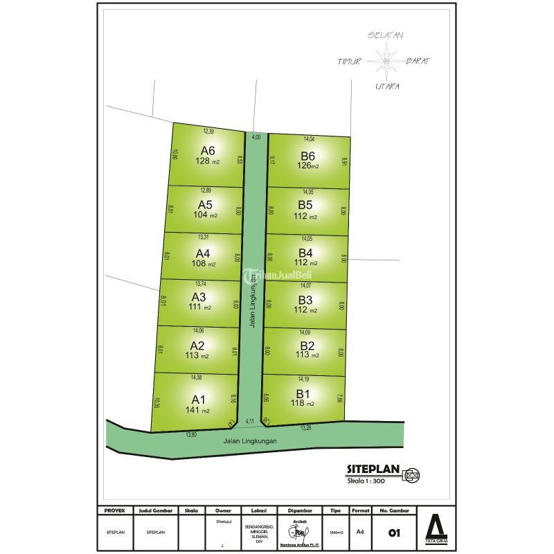 Dijual Tanah Kavling Murah Luas 112m SHM Dekat Desa Wisata Jonggrangan Minggir - Sleman
