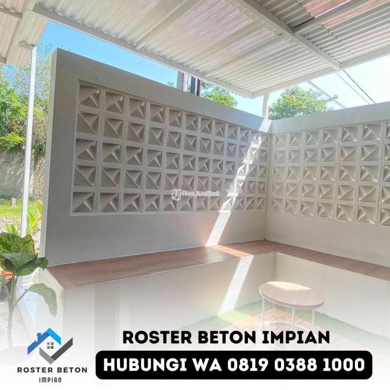Roster Loster Beton Dinding dan Pagar Teras Motif Terlengkap di Gedeg - Mojokerto