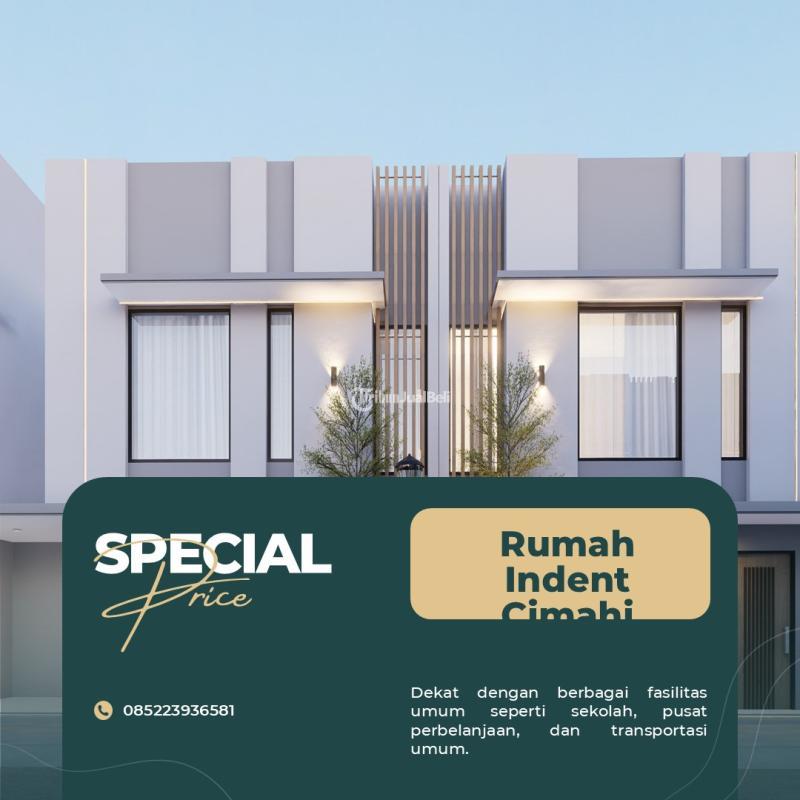 Dijual Rumah 2 Lantai SHM 2KT 1KM di Arcadia Townhouse, Strategis di Pinggir Jalan Utama - Cimahi