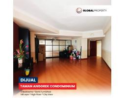 Jual Apartemen Bekas Luas 146 m2 di Taman Anggrek Condominium, 3 Bedroom 146m2, High Floor, Semi Furnished - Jakarta Barat