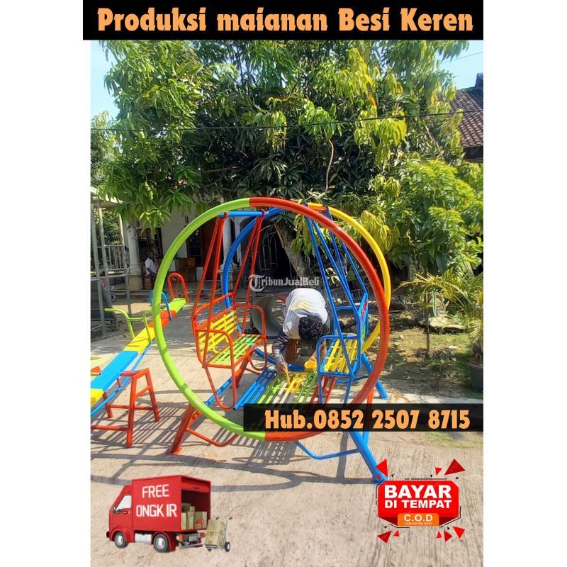 Produksi Ayunan Besi bulat Dan Jungkat Jungkit di Abianse - Badung