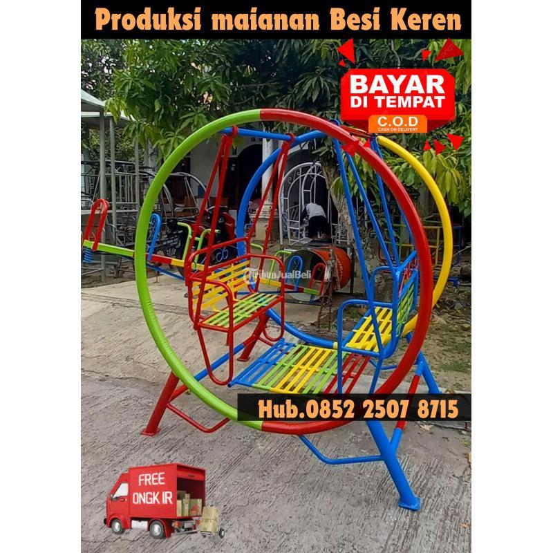 Produksi Ayunan Besi bulat Dan Jungkat Jungkit di Abianse - Badung