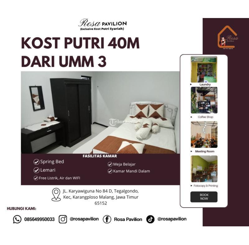 Disewakan Kost Putri Fasilitas Lengkap Dekat UMM - Malang 