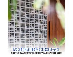 Produsen Roster Beton Minimalis Anti Tampias Ukuran 20x20 di Benjeng - Gresik