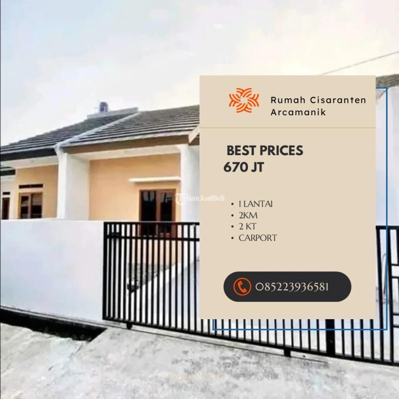 Dijual Rumah Cisaranten Arcamanik 2KT 1KM SHM, Lokasi Strategis Harga Nego - Bandung Kota