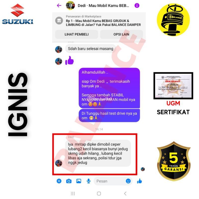 Langsung Terasa Mobil Bebas Gruduk dengan Damper Balance Pasang - Medan