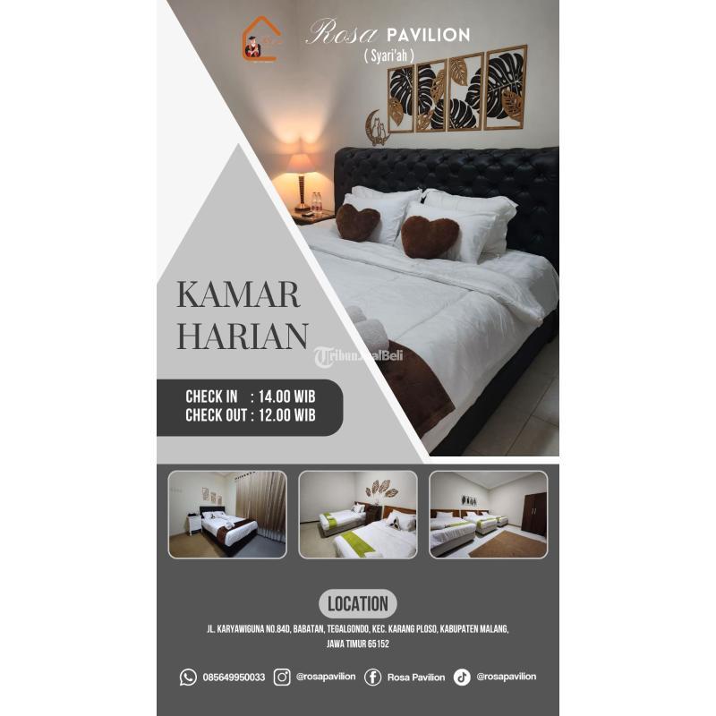 Disewakan Kamar Harian Fasilitas Lengkap - Malang