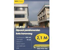 Dijual Ruko LB300 m2 Legalitas SHM Rp 2,1 M Siap Huni - Karawang 