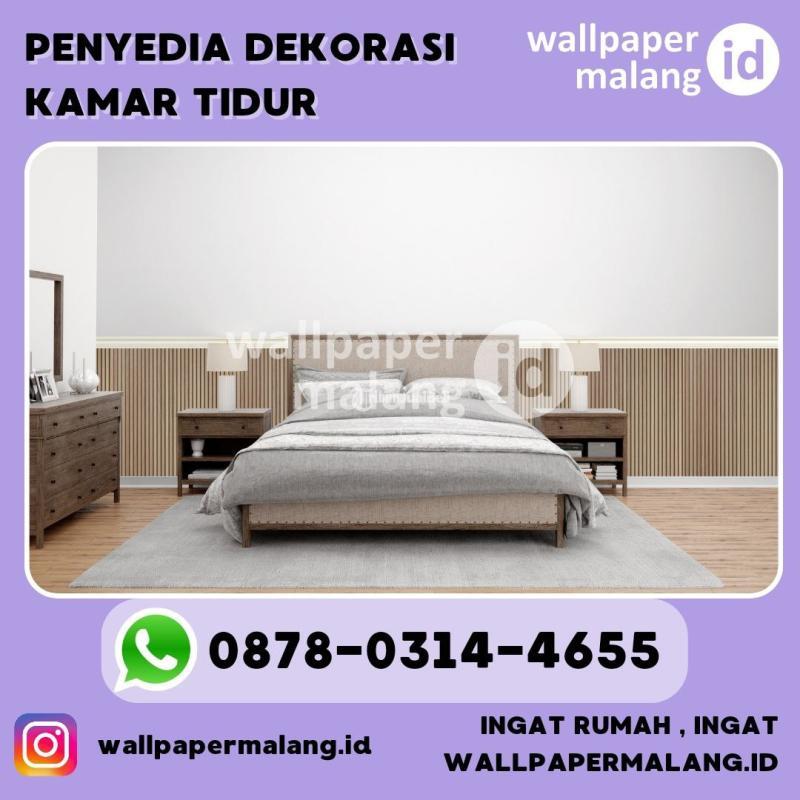 Penyedia Dekorasi Kamar Tidur Minimal Pemasangan 5 Roll - Malang Kota