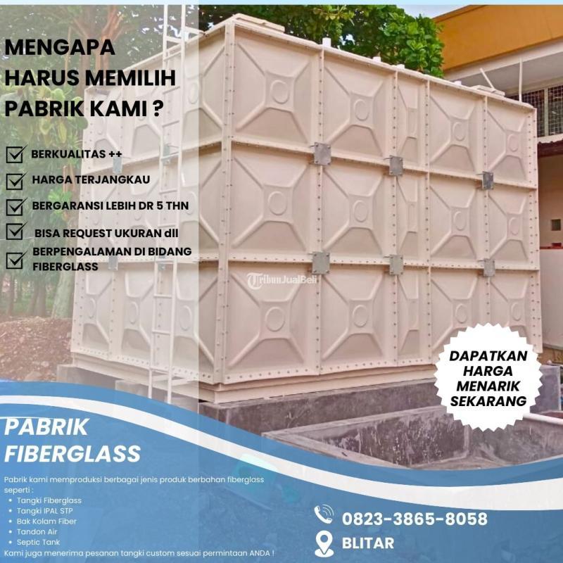 Tangki Air Frp Fiberglass 3000 Liter Berstandar Nasional - Blitar