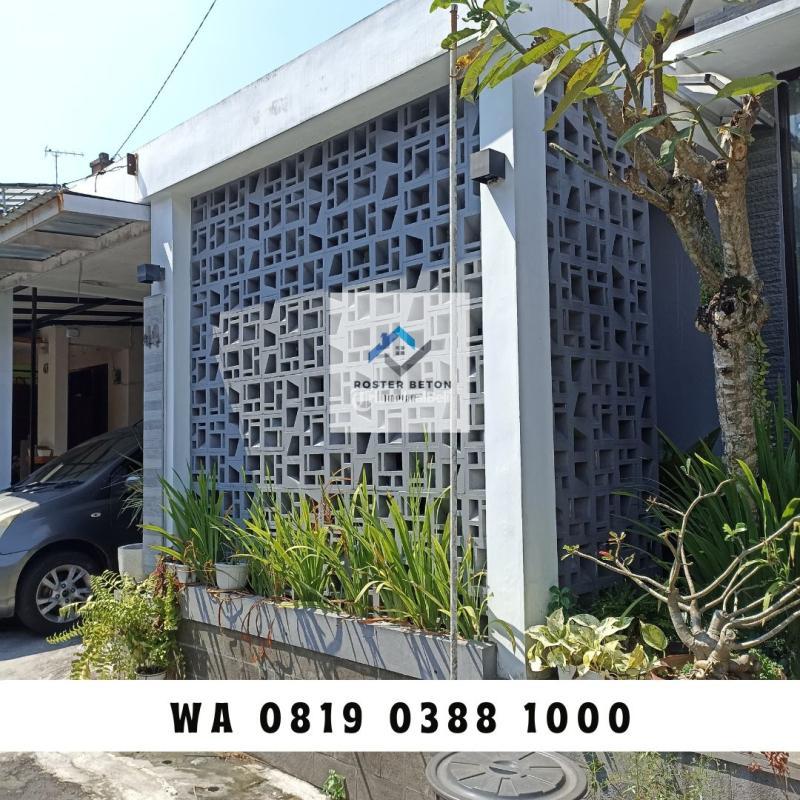Motif Roster Beton Lubang Angin Anti Tampias Harga Pabrik di Kenjeran - Surabaya