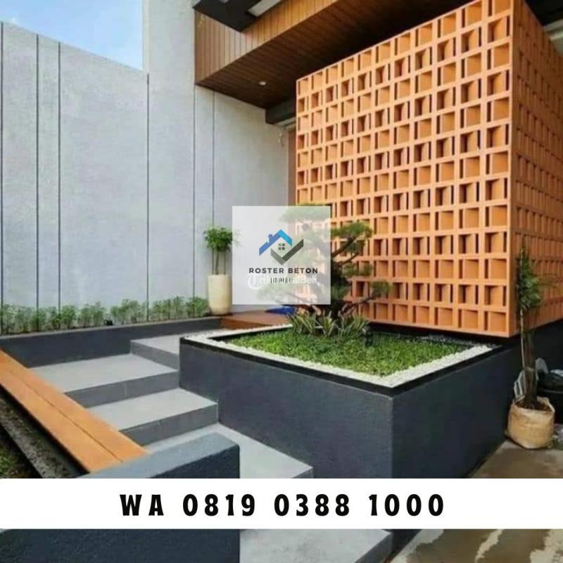 Pabrik Loster Roster Beton Minimalis Pagar Dinding Sekat di Mulyorejo - Surabaya