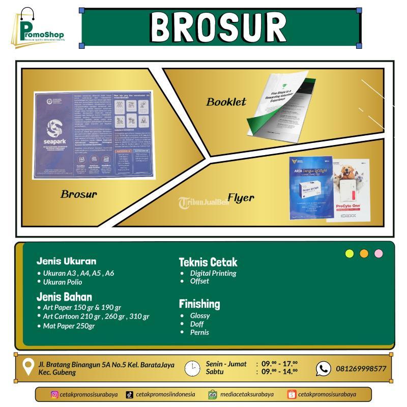 Cetak Pamflet Custom Percetakan Brosur Murah Terdekat - Surabaya