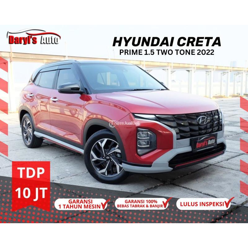 Mobil Hyundai Creta Prime 1.5 Two Tone Panoramic 2022 Bekas Warna Merah Tdp 10 Juta - Jakarta Utara