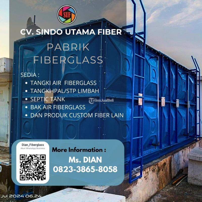 Terjamin Roof Tank Panel Fiberglass FRP 10000 Liter Hotel - Gresik