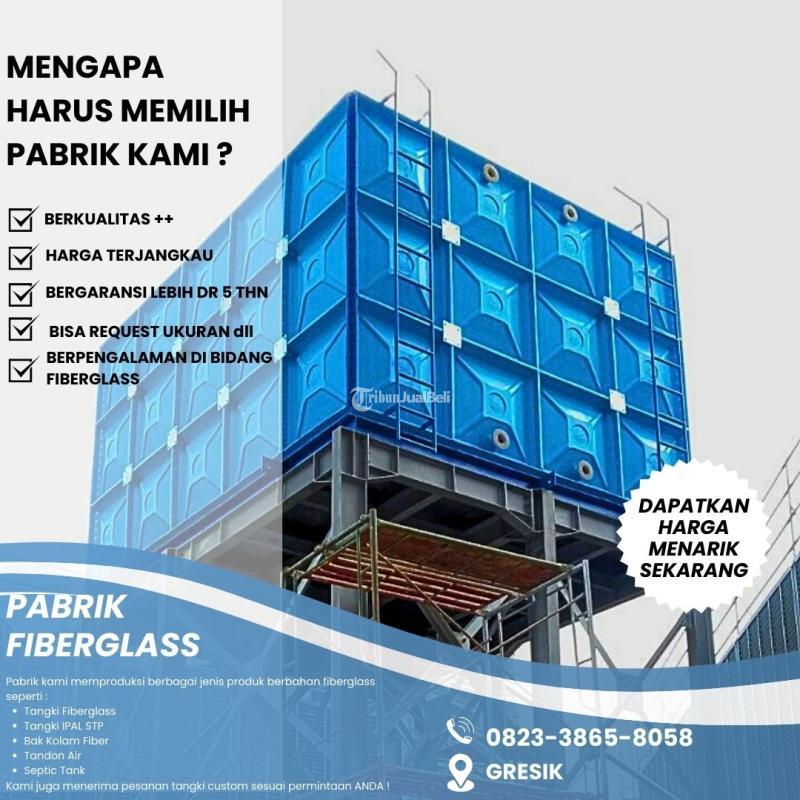 Terjamin Roof Tank Panel Fiberglass FRP 10000 Liter Hotel - Gresik 