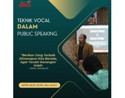 Teknik Vocal Public Speaking - Malang 