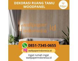 Dekorasi Ruang Tamu Woodpanel - Malang