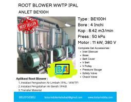 Mesin Root Blower 4 Inchi - Power 11 KW - Untuk IPAL Industri Textile - Semarang Kota