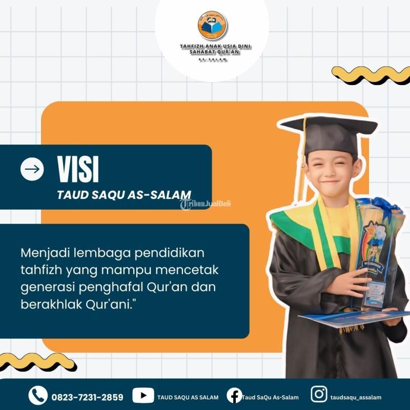 Membanggakan PPDB Sekolah Tahfizh Anak Usia Dini Sudah Dibuka - Bandar Lampung