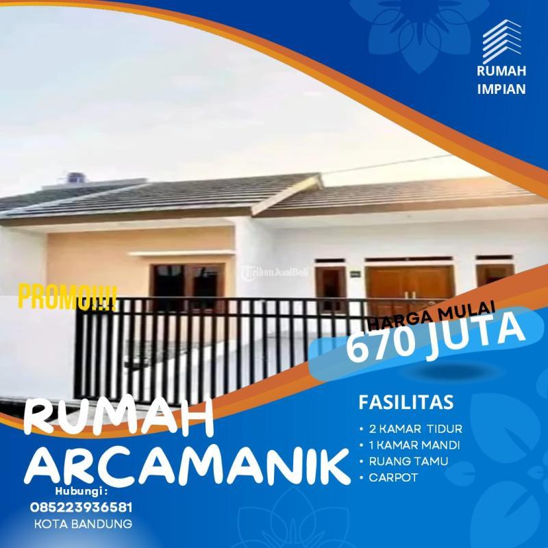 Jual Rumah 2 Kamar Baru Tipe 50 di Cisaranten Arcamanik dekat dengan Pusat Kota - Bandung Kota