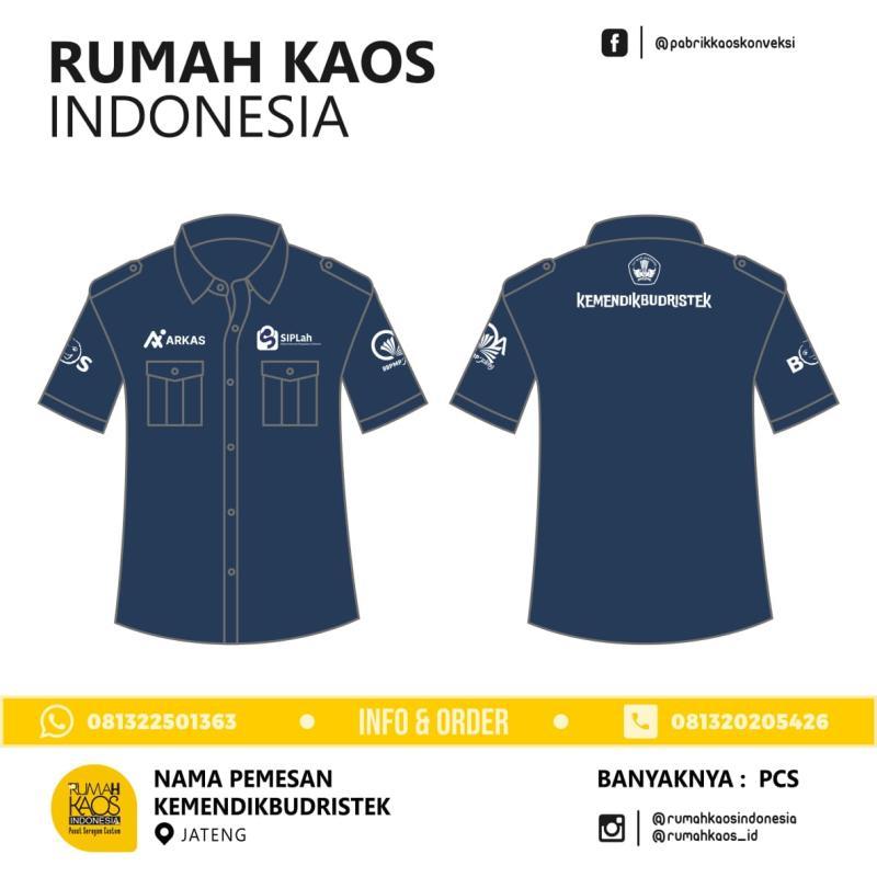 Termurah Seragam Kerja Kemeja Karyawan Bordir - Bantaeng