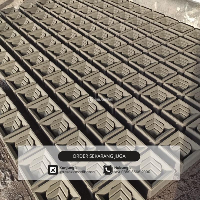 Desain Pagar Roster Beton Minimalis - Magetan