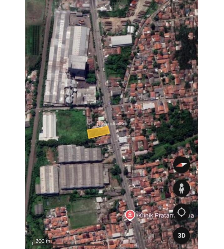 Jual Tanah Luas 1000 m2 SHM Strategis di Pinggir Jalan Raya Pantura Dawuan - Karawang