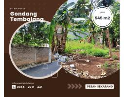 Tanah Datar, Luas 545m2, SHM, Cocok untuk Kost, Dekat dengan UNDIP, Lokasi Gondang, Tembalang - Semarang