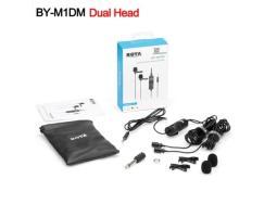 Dual Clip-On Microphone BOYA BY-M1DM for DSLR Camera Smartphone - Semarang Kota