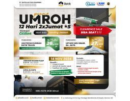 Promo Umroh Murah 14 November 2024 12 Hari 2x Jumat 5 Plus Kereta Cepat - Surakarta