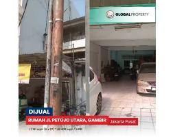 Dijual Rumah 2 Lantai Pinggir Jalan Petojo Utara, Gambir - Jakarta Pusat