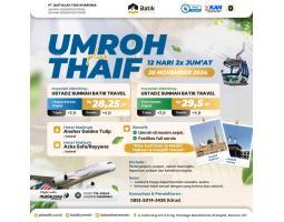 Umroh Plus Thaif 20 November 2024 2X Jumat 12 Hari - Yogyakarta