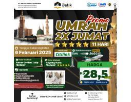 Promo Umroh 5 2X Jumat 6 Februari 2025 11 Hari - Surakarta
