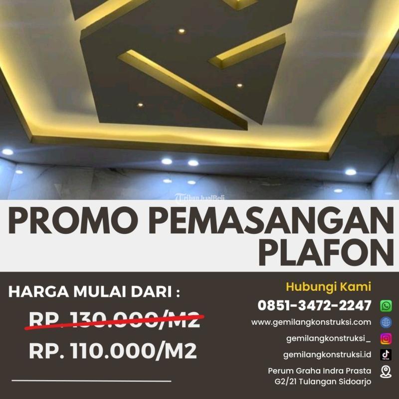 Jasa Akustik Plafon  Asbes Harga Murah - Mojokerto