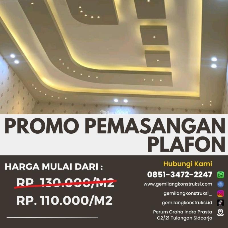 Jasa Plafon Berpangalaman dan Profesional - Mojokerto 