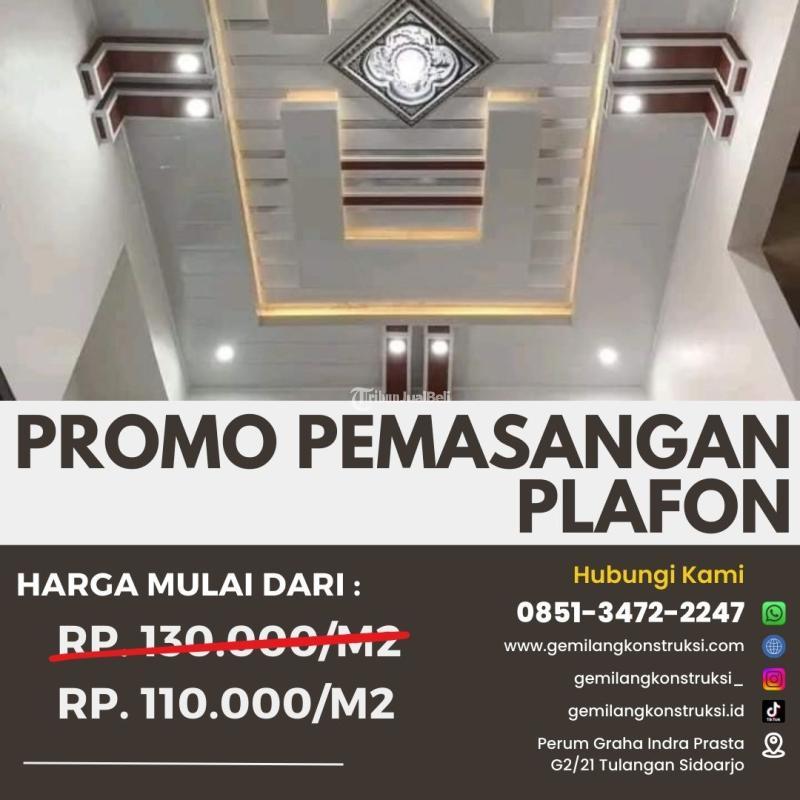 Jasa Pasang Plafon Pvc dan Gypsum - Mojokerto