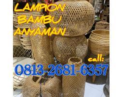 Lampion Bambu Anyaman Barang Sisa Ekspor - Bantul