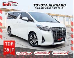 Mobil Toyota Alphard G ATPM 2.5 New Model Facelift 2018 Bekas - Jakarta Utara