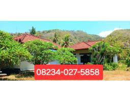 Di Sewakan Tanah dan Bangunan, LT. 1973m2, LB. 150m2, 2KM, 2KT, Cocok untuk Invest, dekat area Goa Lawah, Padang Bai, Karangasem - Bali