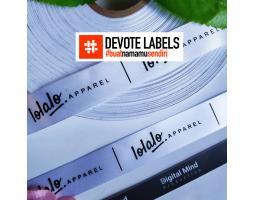 Cetak Label Satin Kasongan Devote Cetak Labels - Katingan