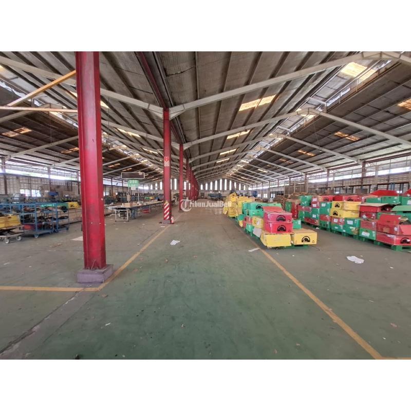 Dijual Gudang Ex Pabrik Luas 42.940 m2 Murah Jalan Raya Nasional Cibening - Purwakarta