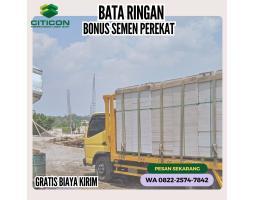 Bata Ringan Citicon Bonus Semen Perekat 3 Zak Gratis Biaya Kirim - Kendal