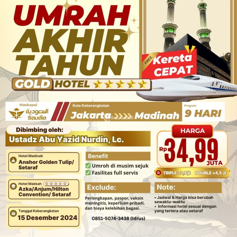 Umroh GOLD 5 Akhir Tahun 15 Desember 2024 9 Hari Terbaik Terpercaya - Jakarta Pusat