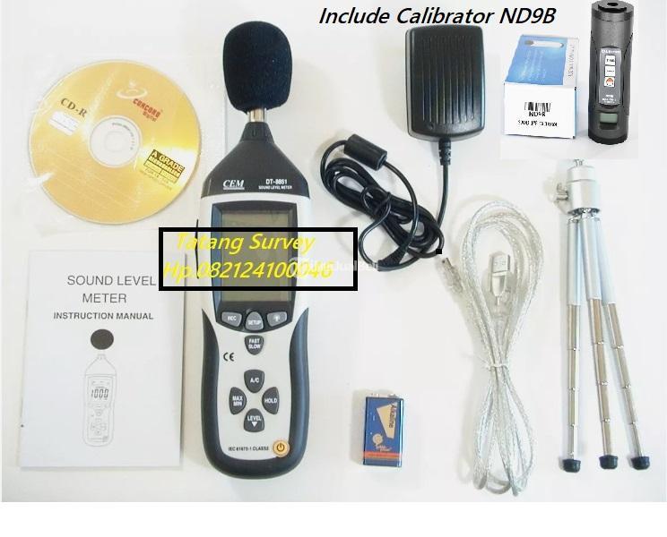 Digital Sound Level Meter Clibrator Data Logger Decibel D CEM DT-8852 - Jakarta Pusat