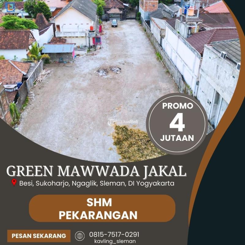 Dijual Tanah Legalitas SHM Pekarangan di Kawasan Dekat UII - Sleman