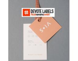 Cetak Label Kertas Hangtag Pangkalan Bun Devote Cetak Labels - Kotawaringin Barat