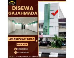 Disewakan Ruko Luas 940 m2 Kondisi Baru di Jalan Gajahmada - Pontianak