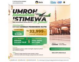 Umroh Awal Ramadhan 12 Hari 2x Jumat Berangkat 5 Maret 2025 Sesuai Sunnah - Solo